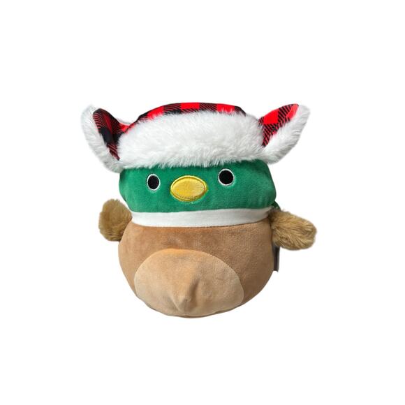 Squishmallows NWT 8" Avery The Mallard Duck W/ Winter Hat Stuffed Plush Holiday - Picture 1 of 4